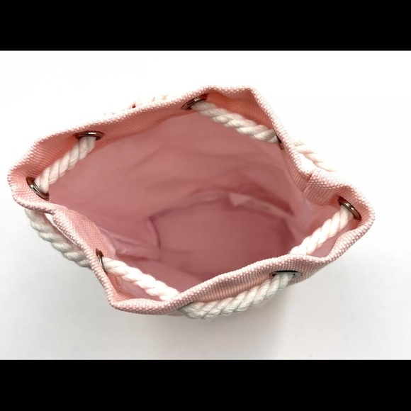 🌷Dior Pink and White Pouch with Drawstring Closure - Picture 4 of 6